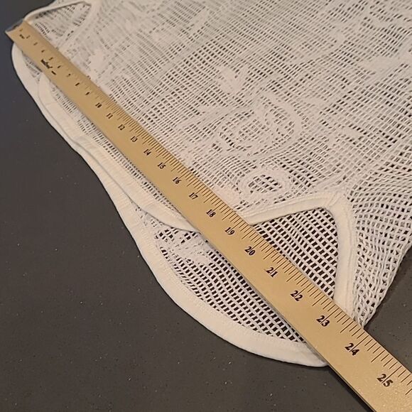 Banana Republic sz L open crocheted top - Picture 10 of 11